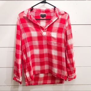 Red plaid Madewell shirt